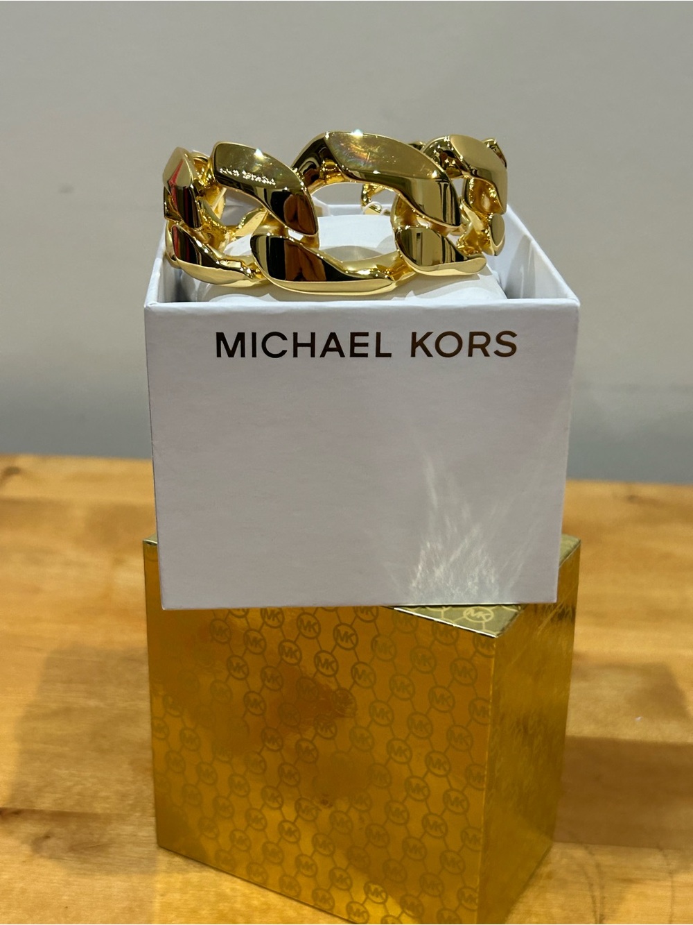 Michael Kors - Gold Chunky Chain Bracelet for Women NWT - Picture 10 of 12